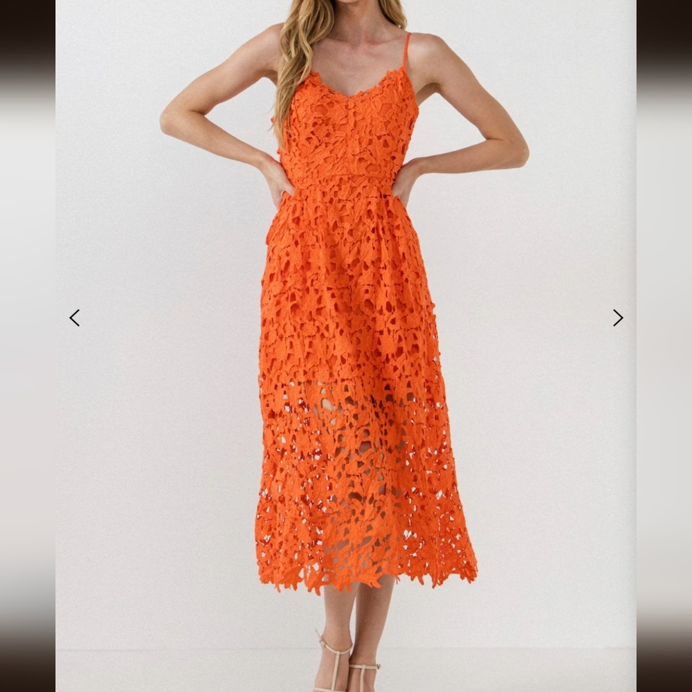 NWOT Lace Midi Dress